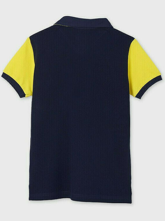 Mayoral Kids Polo Short Sleeve Navy Blue