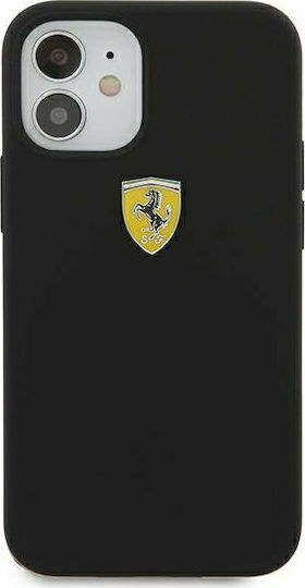 Ferrari On Track Silicone Back Cover Σιλικόνης Μαύρο (iPhone 12 mini)