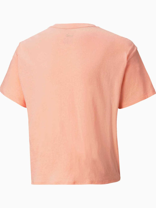 Puma Kids' Blouse Short Sleeve Pink