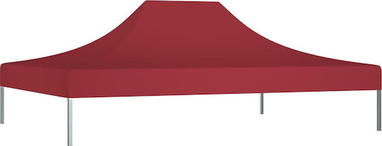 vidaXL vidaXL Pavillonabdeckung 270gr/m² Burgundisch mit PVC-Beschichtung 3x4m