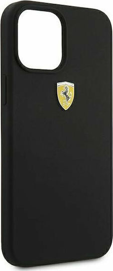 Ferrari On Track Silicone Back Cover Σιλικόνης Μαύρο (iPhone 12 / 12 Pro)