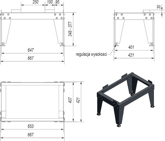 Kratki Stand for Energy Fireplace