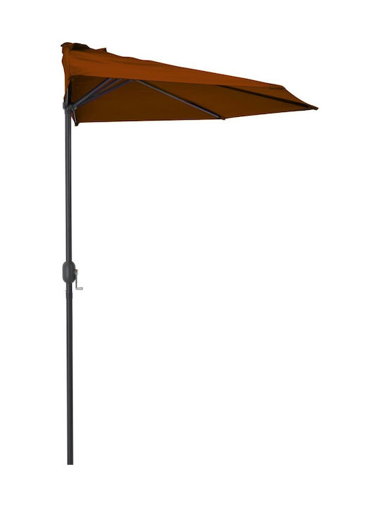 Circular Aluminum Parasol Terracotta Diameter 3xHeight 2.53m