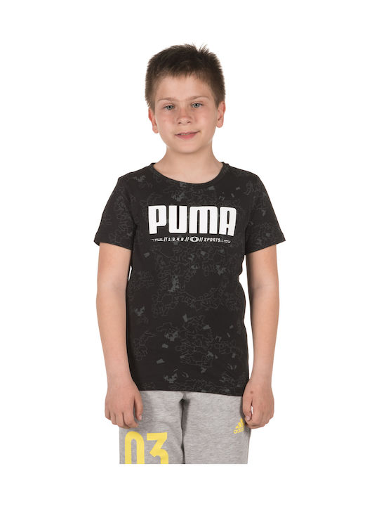 Puma Kids T-shirt Black Active Sports