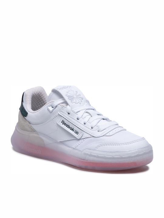 Reebok Club C Legacy Sneakers White / Twisted Coral / Forest Green