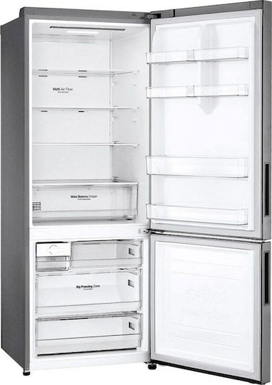 LG Ψυγειοκαταψύκτης 462lt Total NoFrost Υ185xΠ70xΒ70εκ. Inox GBB566PZHMN