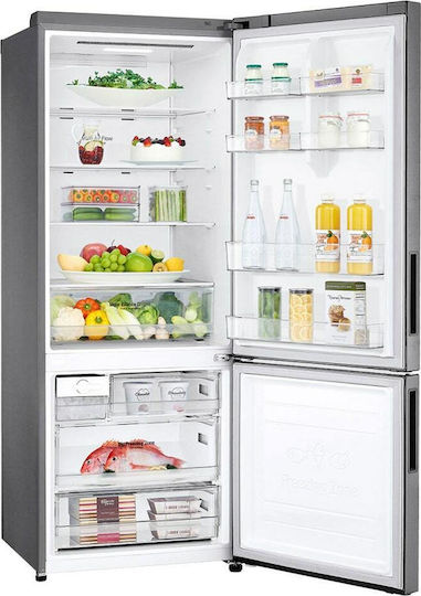 LG Ψυγειοκαταψύκτης 462lt Total NoFrost Υ185xΠ70xΒ70εκ. Inox GBB566PZHMN