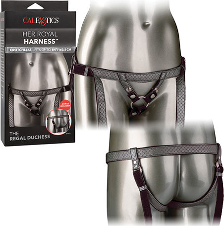 Calexotics Her Royal Harness The Regal Duchess Harnașament în Culoare Negru