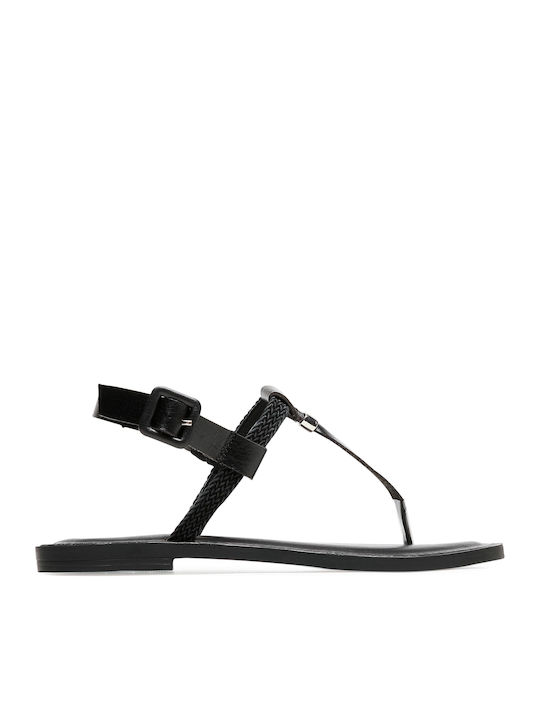 Refresh Women's Flat Sandals in Black Color