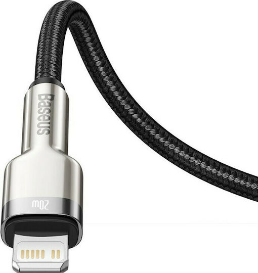 Baseus Cafule Metal Braided USB-C to Lightning Cable 20W Black 2m (CATLJK-B01)