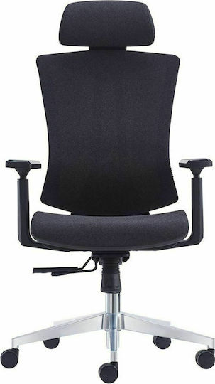 Woodwell BF9600 Καρέκλα Διευθυντική με Ανάκλιση Μαύρη