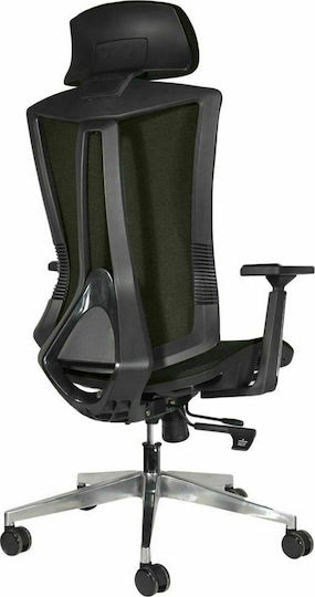 Woodwell BF9600 Καρέκλα Διευθυντική με Ανάκλιση Μαύρη