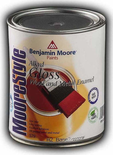 Benjamin Moore Ριπολίνη MooreStyle Alkyd 0.75lt Λευκό Γυαλιστερό