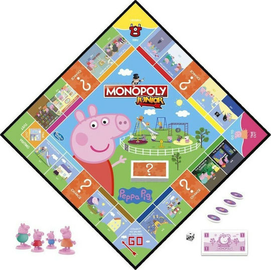 Επιτραπέζιο Παιχνίδι Monopoly Junior Peppa Pig για 2-4 Παίκτες 5+ Ετών Hasbro