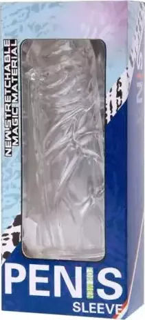 Baile Realistic Penis Sleeve Clear 14cm