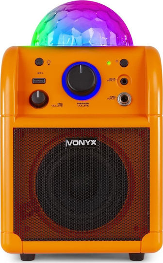 Vonyx Boxă Karaoke Cu Microfon Cu Fir Și Efecte De Iluminare SBS50 178.348 Portocalii