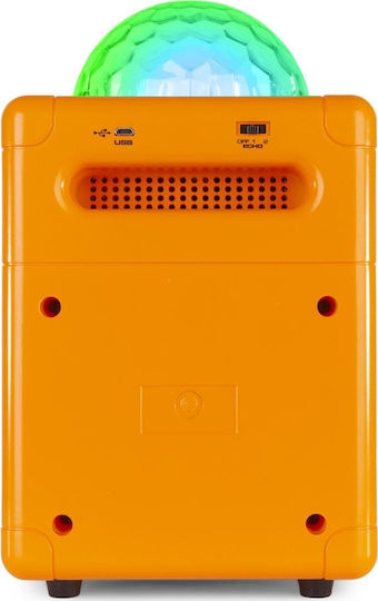 Vonyx Boxă Karaoke Cu Microfon Cu Fir Și Efecte De Iluminare SBS50 178.348 Portocalii
