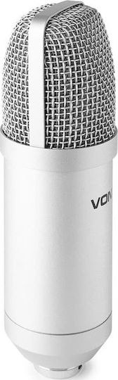 Vonyx CMS300 Σετ Πυκνωτικό Μικρόφωνο USB Επιτραπέζιο, Shock Mounted για Φωνητικά σε Ασημί Χρώμα
