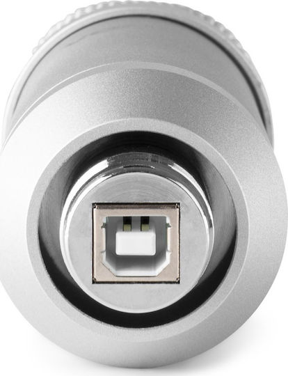 Vonyx CMS300 Σετ Πυκνωτικό Μικρόφωνο USB Επιτραπέζιο, Shock Mounted για Φωνητικά σε Ασημί Χρώμα