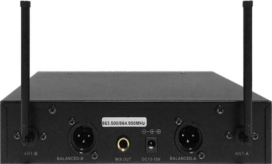 Audio Master U150-BB Σετ Ασύρματο Δυναμικό Μικρόφωνο Πέτου