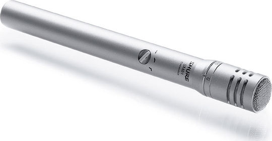 Shure SM81-LC Condenser (Small Diaphragm) Microphone for Vocals in Silver Color