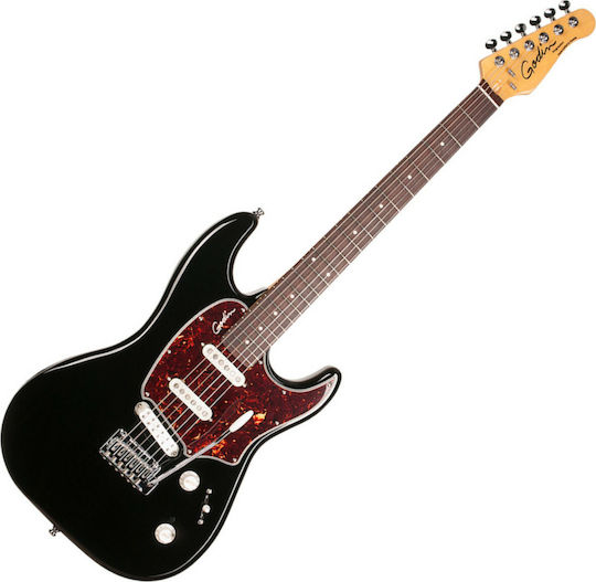 Godin Progression Plus HG MN Electric Guitar Stratocaster with SSS Pickup Configuration Black with Case