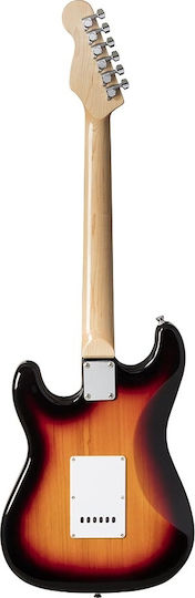 Soundsation Rider Standard H Elektrische Gitarre mit HSS Tonabnehmerkonfiguration Sunburst