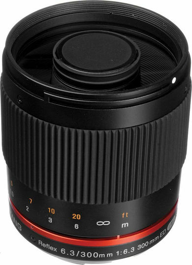 Samyang Voller Rahmen Kameraobjektiv 300mm f/6.3 ED UMC CS Teleobjektiv für Sony E Mount Black