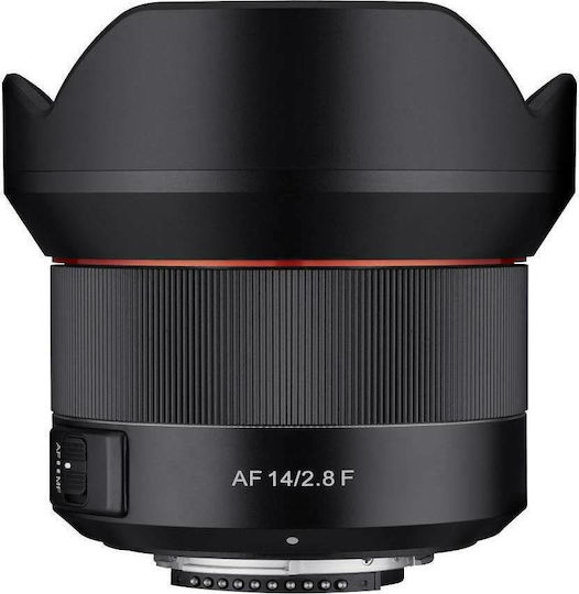 Samyang Full Frame Φωτογραφικός Φακός AF 14mm f/2.8 Wide Angle για Nikon F Mount Μαύρος