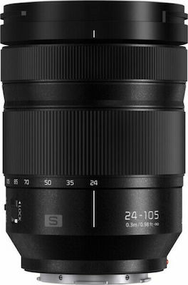 Panasonic Full Frame Φωτογραφικός Φακός Lumix S 24-105mm f/4 Standard Zoom / Macro για Leica L Mount Black