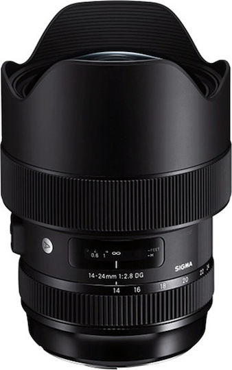 Sigma Full Frame Camera Lens 14-24mm f/2.8 DG HSM Art Wide Angle Zoom for Canon EF Mount Black