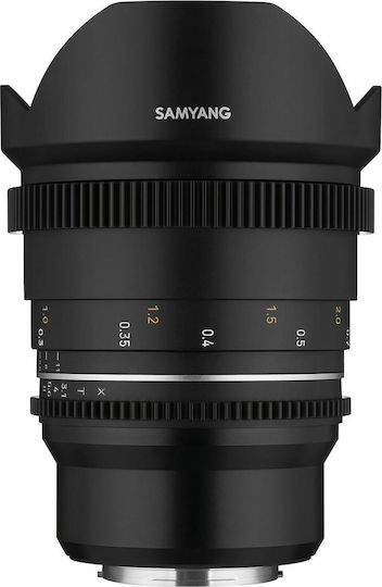 Samyang Full Frame Camera Lens MF 14mm T3,1 VDSLR MK2 Wide Angle for Fujifilm X Mount Black