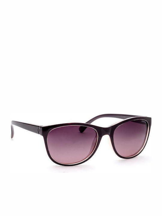 Polaroid Damen Sonnenbrille mit Burgundisch Kunststoff Gestell und Lila Linse P8339 C6T/JR