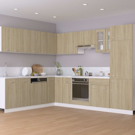 Corner Cabinet Floor Sonoma Oak 75.5x75.5x80.5pcs