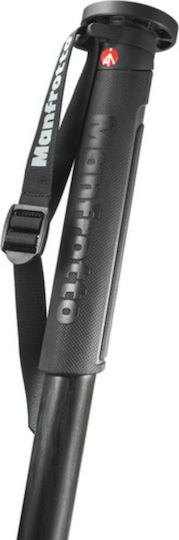 Manfrotto XPRO 4-Section Carbon Fibre Monopod from Carbon Fiber with Simple Sole and 7kg Maximum Load