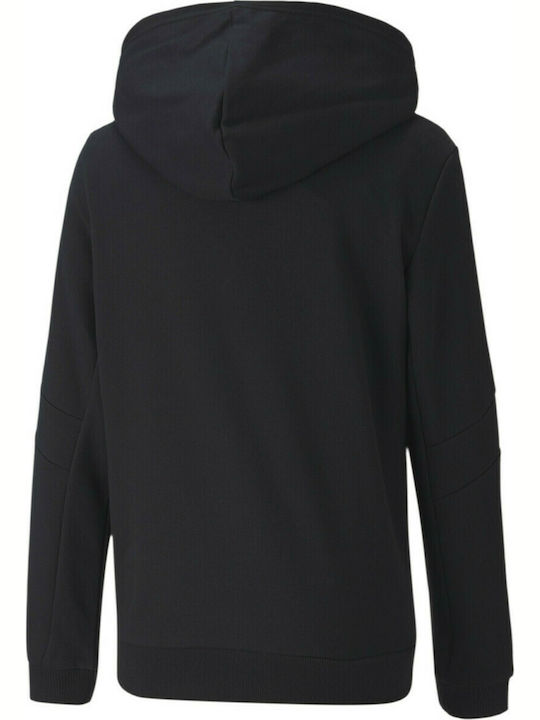 Puma Boys Athleisure Hooded Sweatshirt Active Sports with Zipper Black