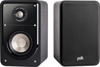 Polk Audio Signature S15e Ζεύγος Ηχείων Hi-Fi Βιβλιοθήκης 100W 2 Δρόμων Π19.05xΒ26.04xΥ30.48εκ. Μαύρο