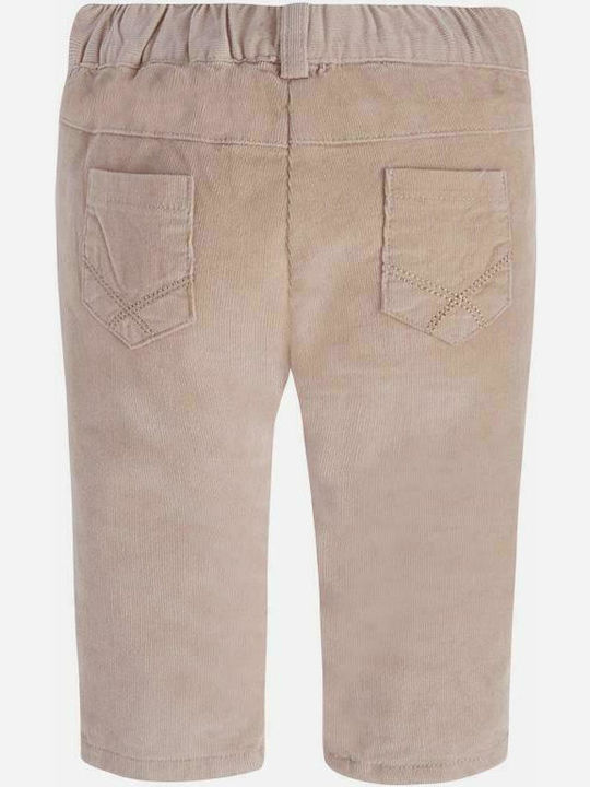 Mayoral Kids Corduroy Trousers Beige