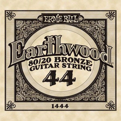 Ernie Ball Single Phosphor Bronze String for Acoustic Guitar Earthwood 80/20 Bronze .044"