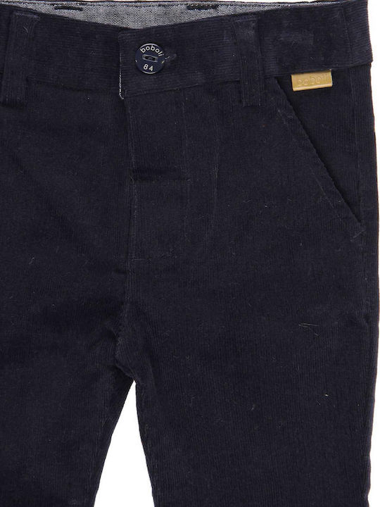 Boboli Kids Corduroy Trousers Navy Blue