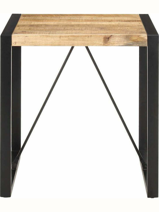 Kitchen Square Table Natural 70x70x75cm