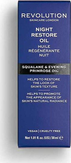 Revolution Beauty Night Restore Oil Масло За Лице За Хидратация И Блясък 30ml