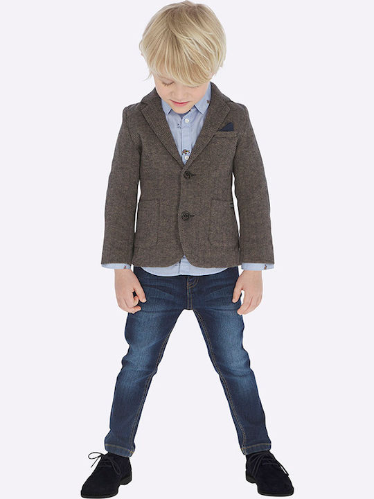 Mayoral Kids Denim Trousers Blue