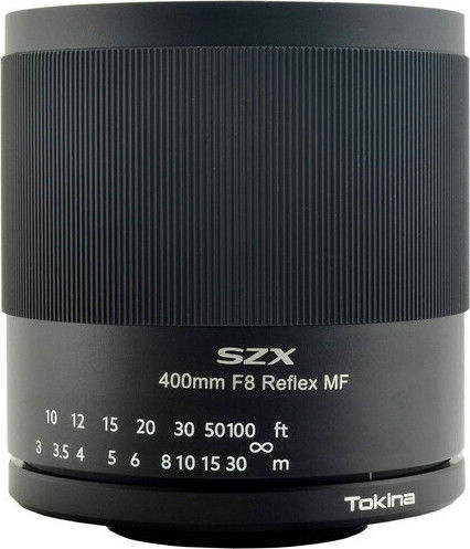 Tokina Full Frame Camera Lens SZX 400mm f/8 Reflex MF Telephoto for Canon EF Mount Black