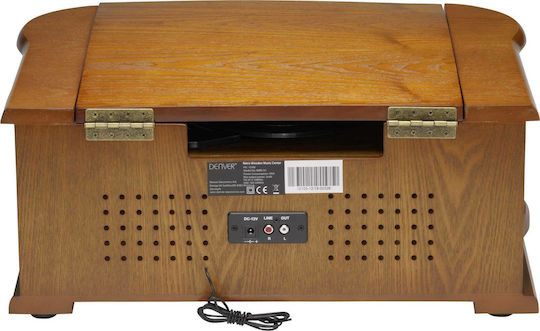 Denver MRD-51 111201210000 Turntables with Preamp and Built-in Speakers Brown