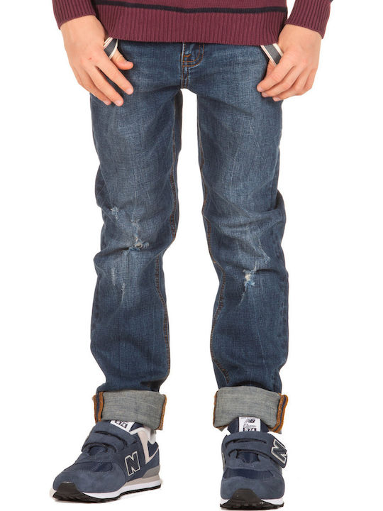 Funky Buddha Kids Denim Trousers Blue