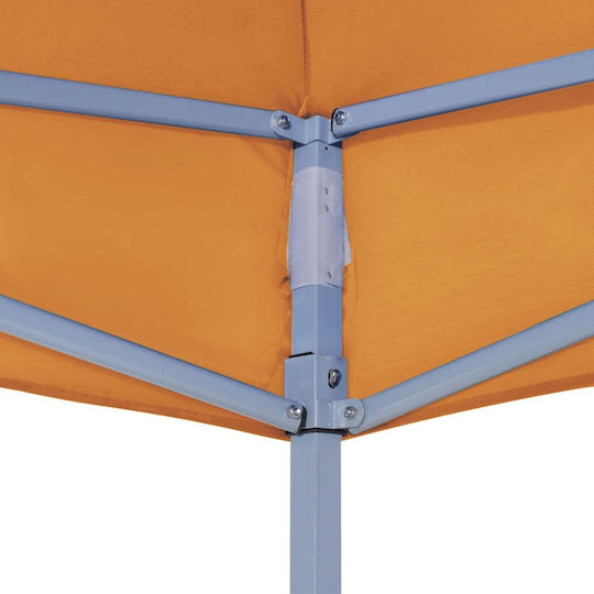 vidaXL Acoperiș Pentru Foișor 270gr/m² Portocaliu Cu Acoperire PVC 2x2m
