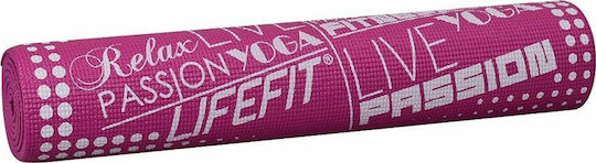 Lifefit Slimfit Упражнение Мат Йога Розов (173x61x0.6см)