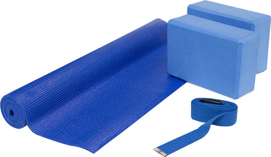 X-FIT Yoga Kit Στρώμα Γυμναστικής Yoga Μπλε