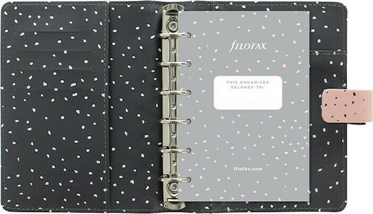 Filofax Εβδομαδιαίο Organizer Confetti Pocket Ροζ Δερμάτινο 12.7x14.5εκ. Rose